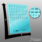 Stencil Numbers