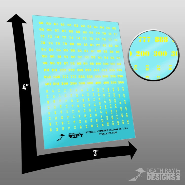 Stencil Numbers