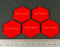 Mecha Combat Shut Down Tokens, Red (5)