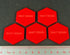 Mecha Combat Shut Down Tokens, Red (5)