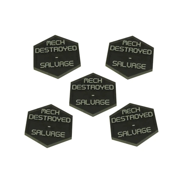 Destroyed Salvage Tokens, Translucent Grey (5)