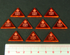 Torso Twist Tokens, Fluorescent Amber (10)