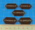 Mecha Combat Double-Sided Standing Up/To Ground Tokens (5)