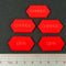 Mecha Combat Double-Sided Charge/DFA Tokens, Red (5)