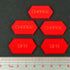 Mecha Combat Double-Sided Charge/DFA Tokens, Red (5)