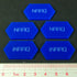 Mecha Combat Double-Sided NARQ/iNARQ Tokens, Blue (5)