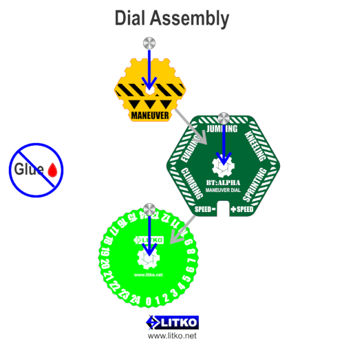 Maneuver Dial 0-24 Compatible with BattleTech: Alpha Strike