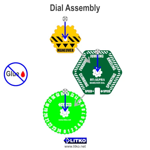 Maneuver Dial 0-24 Compatible with BattleTech: Alpha Strike