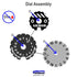 Armor & Structure Dial 0-16 Compatible with BattleTech: Alpha Strike