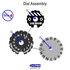 Armor & Structure Dial Kit Compatible with BT: Alpha, Black & Grey