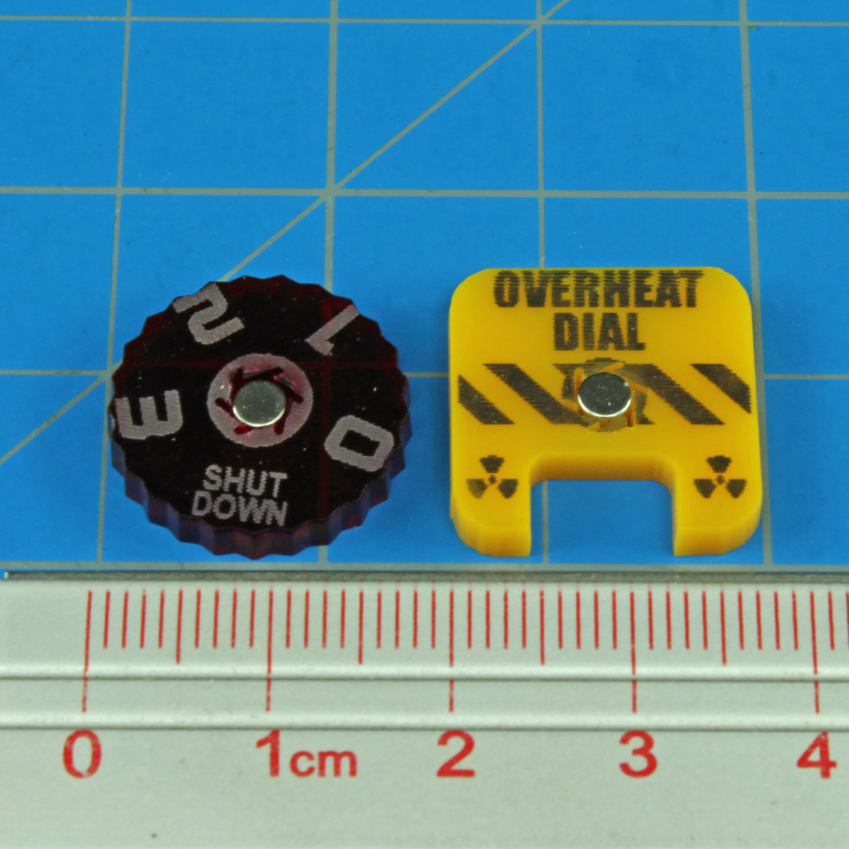 Overheat Dial 0-3 Compatible with BattleTech: Alpha Strike (2)