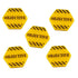 Hazard Stripe Objective Tokens, Gold (5)