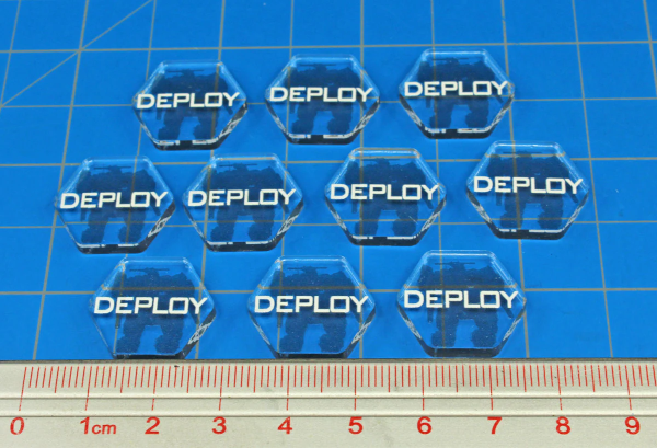 Premium Printed Mecha Deployment Tokens (10)