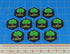Premium Printed Mecha Battlefield Terrain Light Woods Tokens (10)