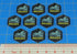 Premium Printed Mecha Battlefield Terrain Rough Ground Tokens (10)