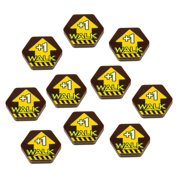 Premium Printed Mecha Walk +1 Movement Tokens (10)