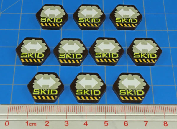 Premium Printed Mecha Skid Maneuver Tokens (10)