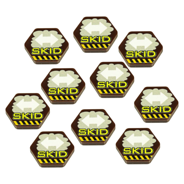 Premium Printed Mecha Skid Maneuver Tokens (10)