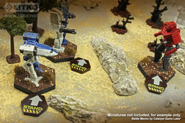 Premium Printed Mecha Stand Position Tokens (10)