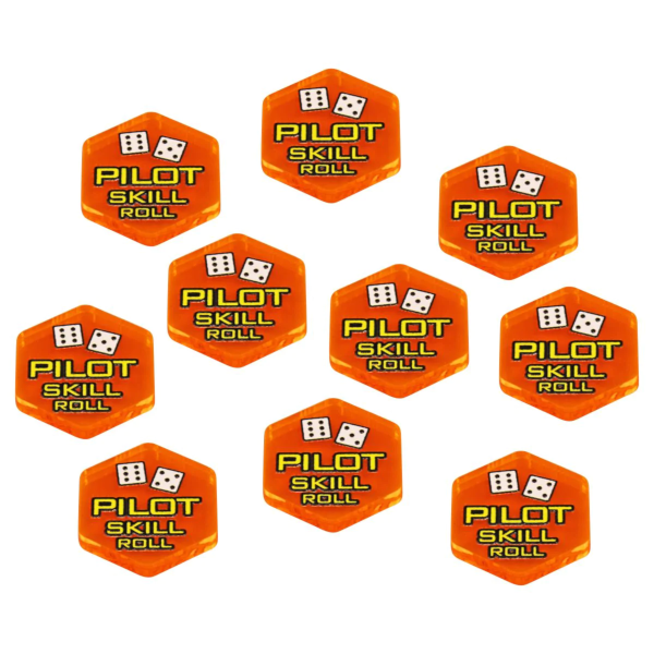 Premium Printed Mecha Pilot Skill Check Tokens (10)