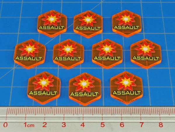 Premium Printed Mecha Assault Tokens (10)