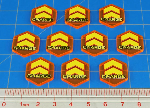Premium Printed Mecha Charge Tokens (10)