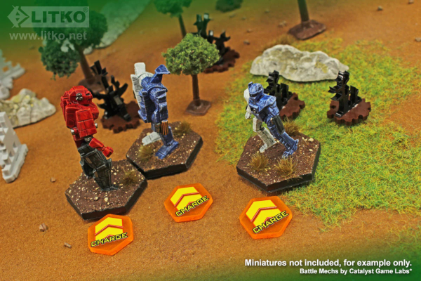 Premium Printed Mecha Charge Tokens (10)