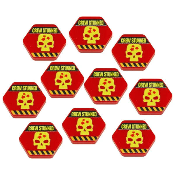 Premium Printed Mecha Crew Stunned Tokens (10)