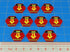 Premium Printed Mecha Knocked Down Tokens (10)