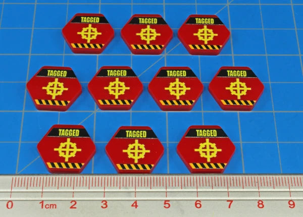 Premium Printed Mecha Tagged Tokens (10)