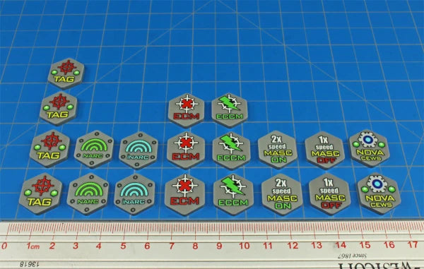 Premium Printed Mecha Electronic Warfare Token Set (20)