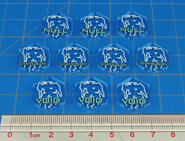 Premium Printed Mecha Stealth Combat Token Set (10)