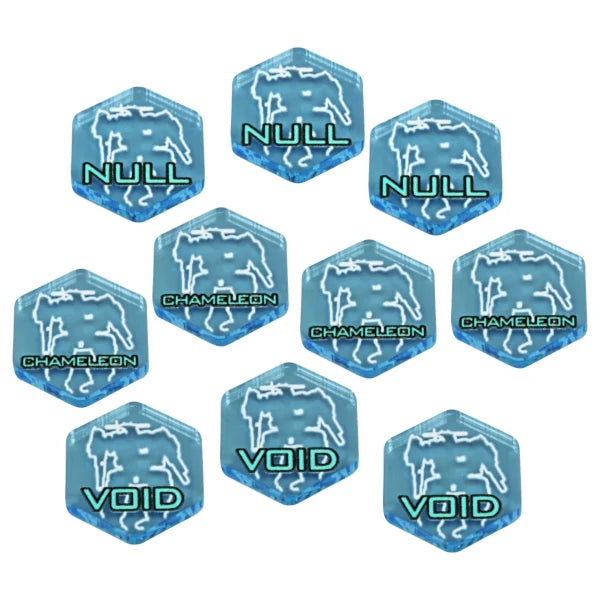 Premium Printed Mecha Stealth Combat Token Set (10)