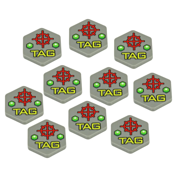 Premium Printed Mecha Target Acquisition Gear Tokens (10)