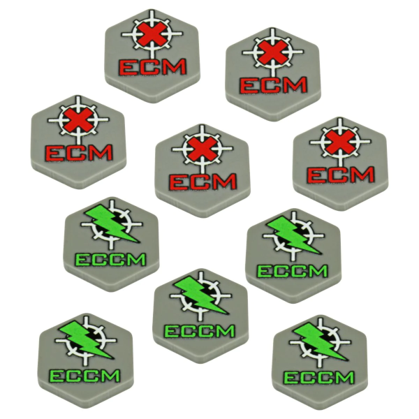 Premium Printed Mecha Electronic Countermeasures Token Set (10)