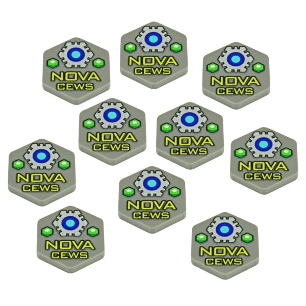 Premium Printed Mecha NOVA Combined Electronic Warfare System Tokens (10)