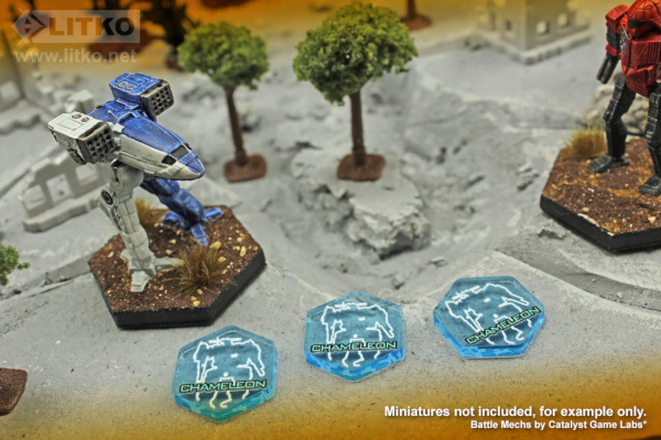 Premium Printed Mecha Chameleon Light Polarization System Tokens (10)