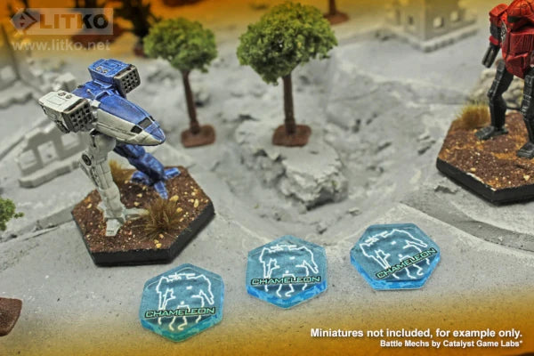 Premium Printed Mecha Chameleon Light Polarization System Tokens (10)