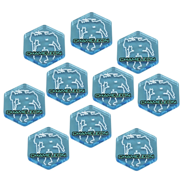 Premium Printed Mecha Chameleon Light Polarization System Tokens (10)