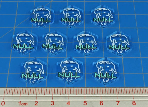 Premium Printed Mecha Null Signature System Tokens (10)
