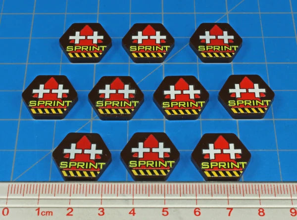 Premium Printed Mecha Sprint Movement Tokens (10)