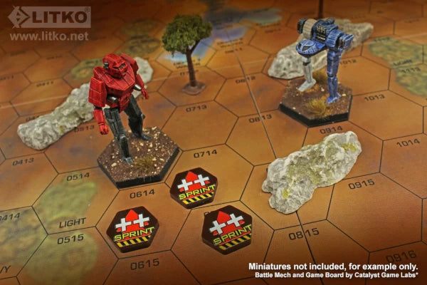 Premium Printed Mecha Sprint Movement Tokens (10)