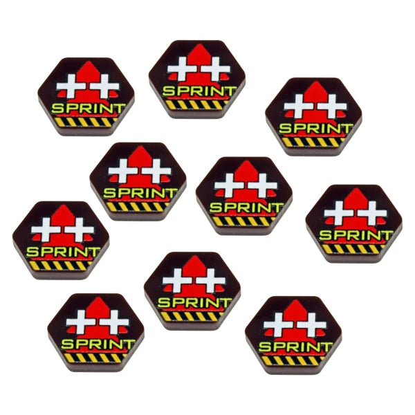 Premium Printed Mecha Sprint Movement Tokens (10)