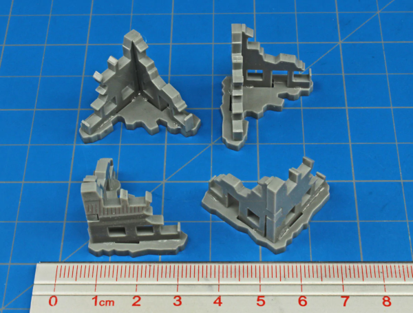 Blasted Building Terrain Marker, Micro-Scale (4)