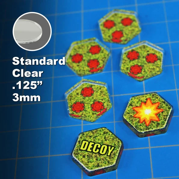Premium Printed, Double-Sided Explosion & Decoy Mine Token Set (20)