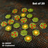Premium Printed, Double-Sided Explosion & Decoy Mine Token Set (20)