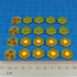 Premium Printed, Double-Sided Explosion & Decoy Mine Token Set (20)