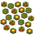 Premium Printed, Double-Sided Explosion & Decoy Mine Token Set (20)