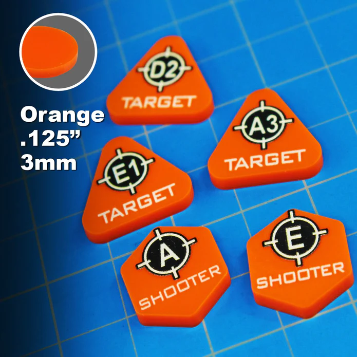 Premium Printed Multi-Target Token Set Compatible with BattleTech (20)