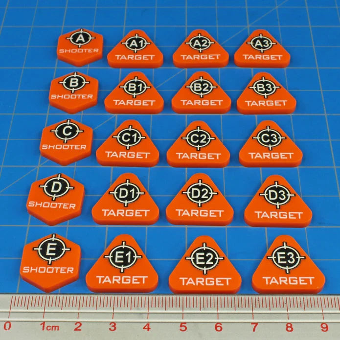 Premium Printed Multi-Target Token Set Compatible with BattleTech (20)